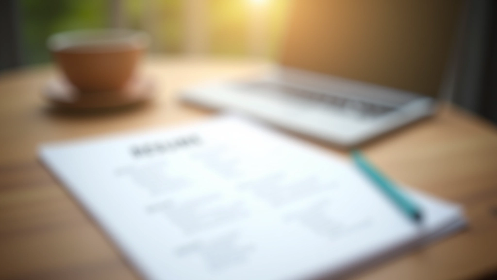 Close-up of professional resume with highlighted achievements and career transition narrative clearly visible